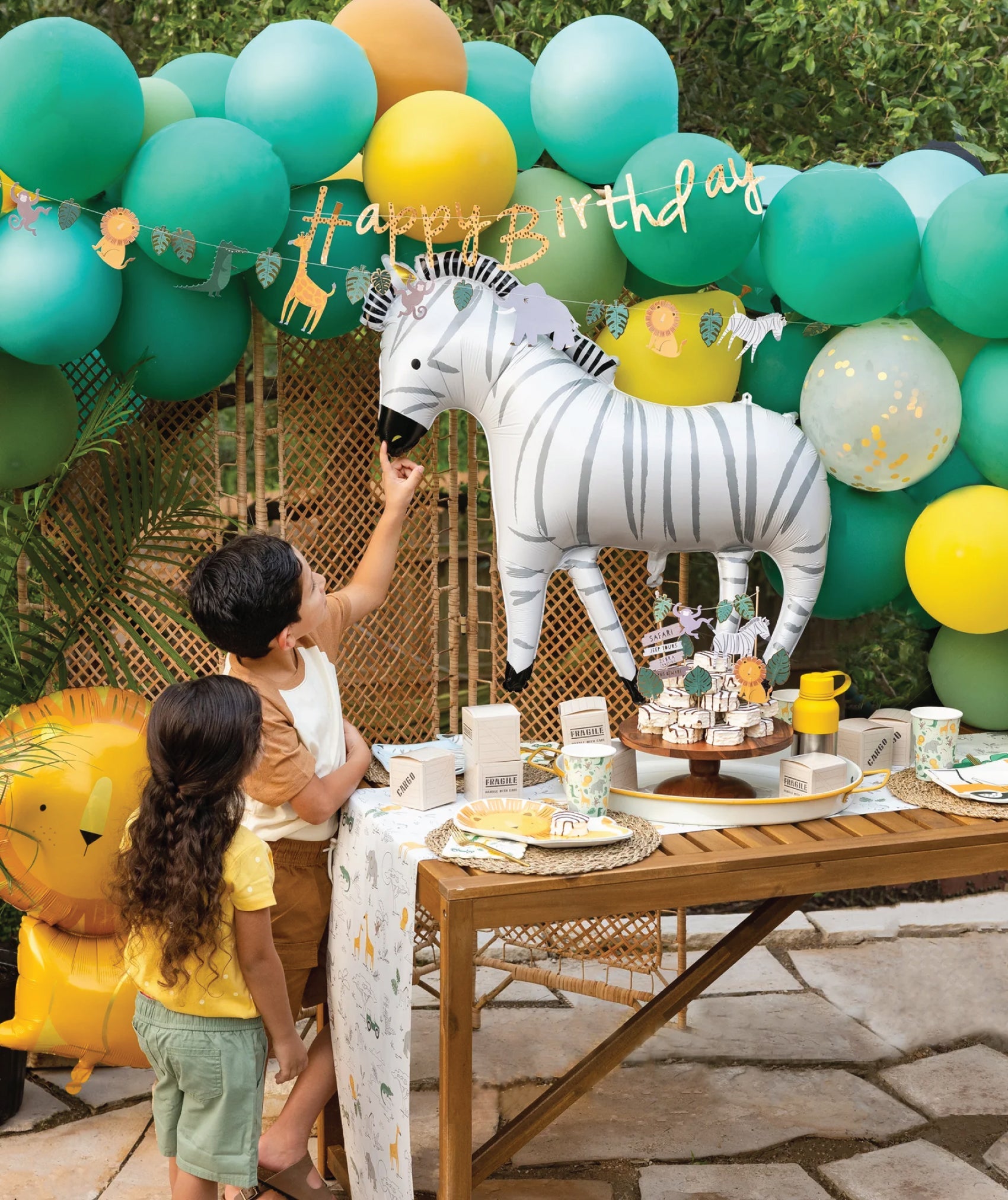 Safari Jeep Tour Birthday Party Decor