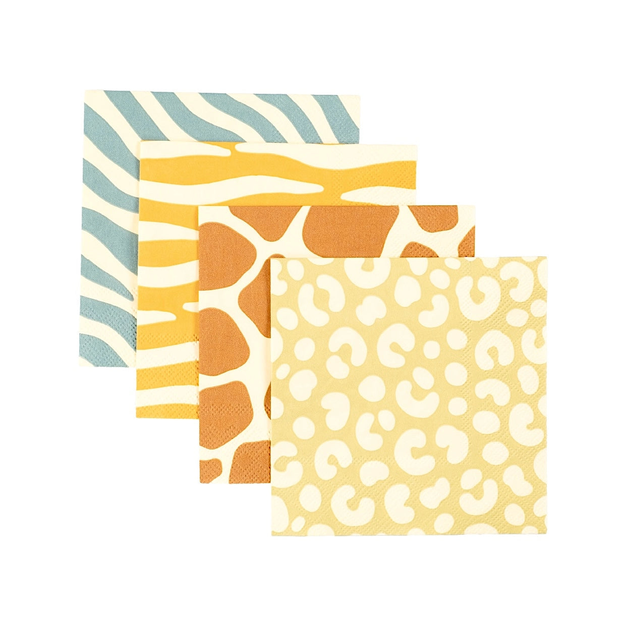 Safari Spots & Stripes Dessert Napkins 16ct