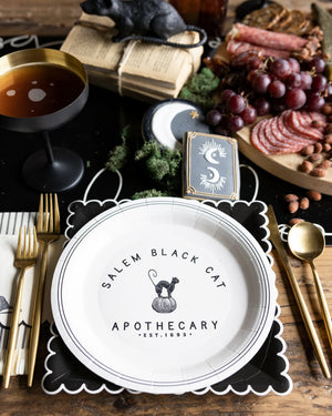 Salem Apothecary Black Cat Plates | The Party Darling