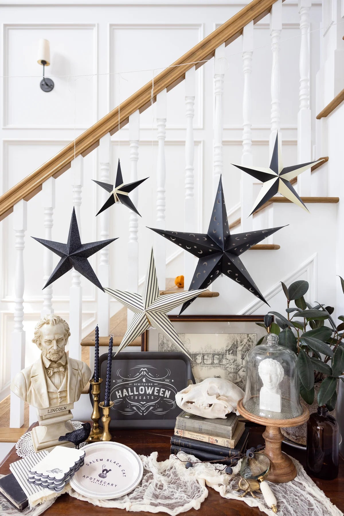 Salem Apothecary Halloween Entryway Table Decor