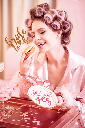 She Said Yes Plates 6ct | The Party Darling