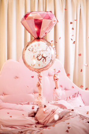 She Said Yes Engagement Ring Balloon | The Party Darling