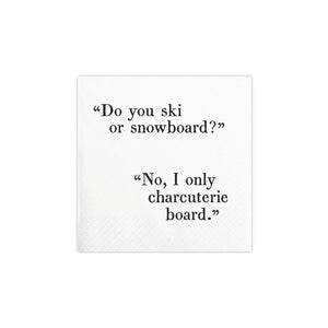 Do You Ski? Charcuterie Dessert Napkins 20ct | The Party Darling