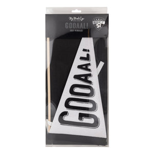 Soccer Goal Felt Pennant Flag Packaged | The Party Darling