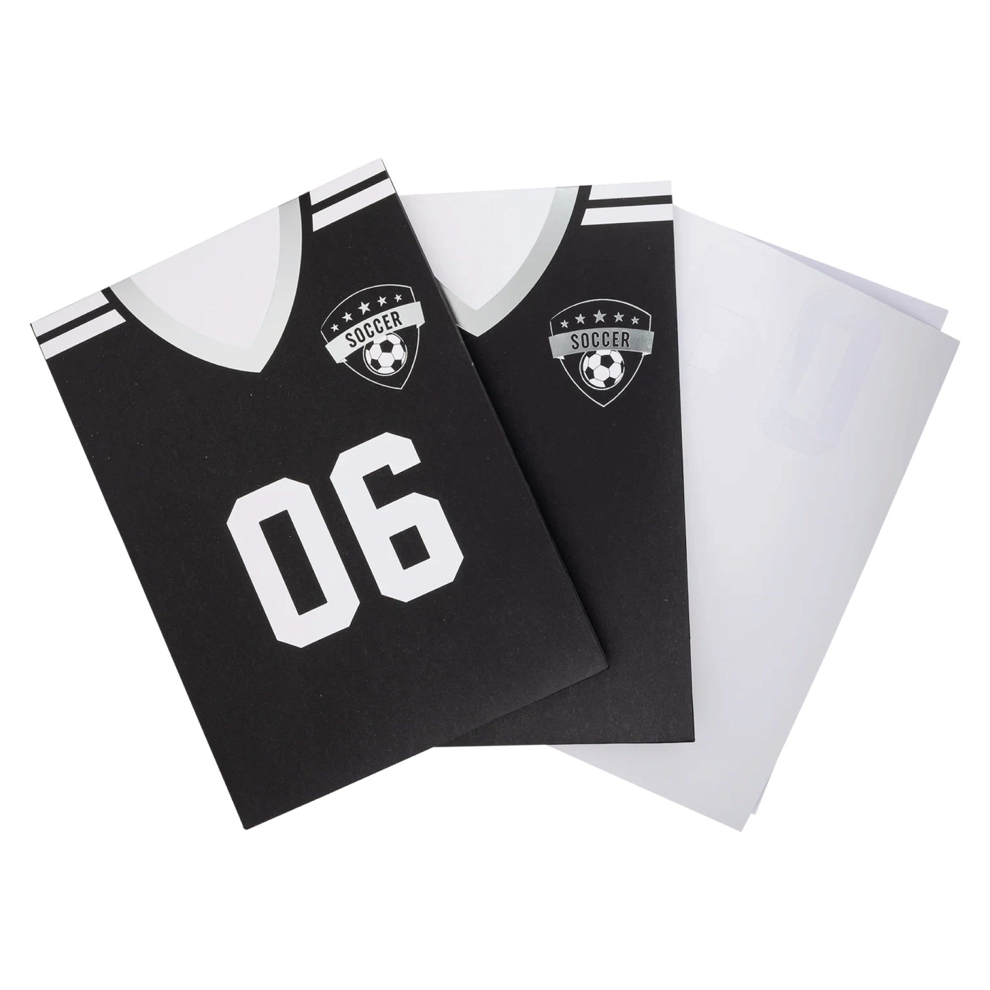 Soccer Jersey Favor Bags and White Number Stickers