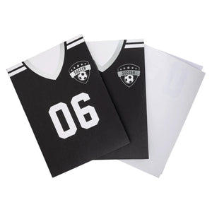 Soccer Jersey Favor Bags and White Number Stickers
