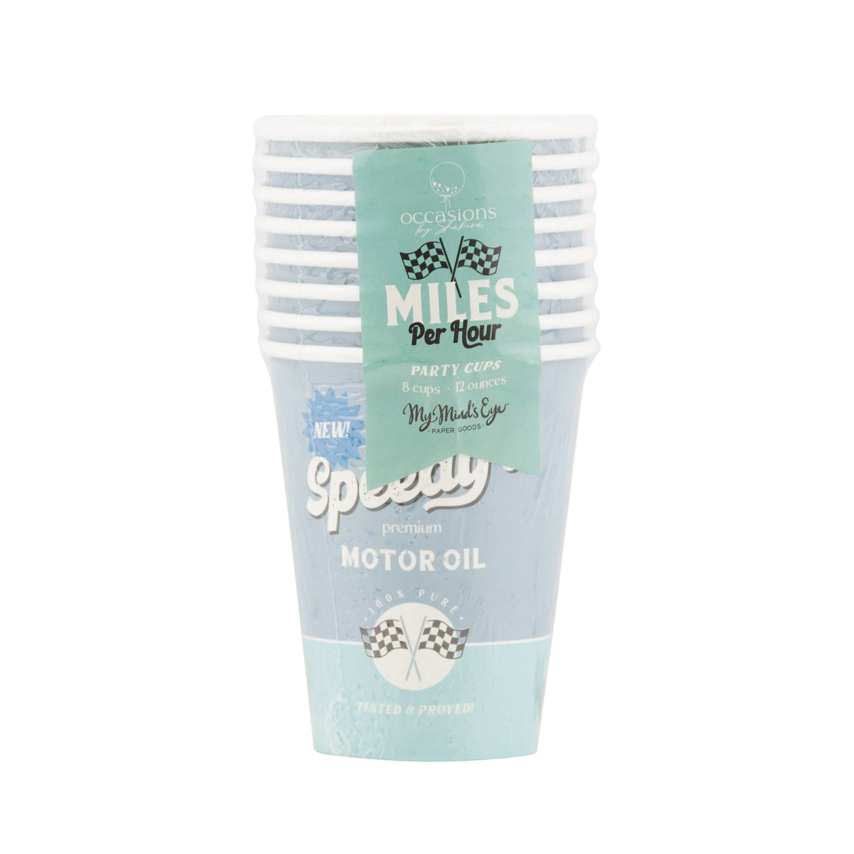 Speedy's Motor Oil Paper Cups 8ct | The Party Darling