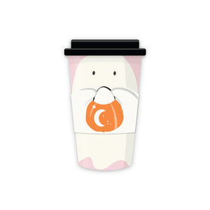 Spooky Cute Ghost Coffee Cups & Lids 8ct | The Party Darling