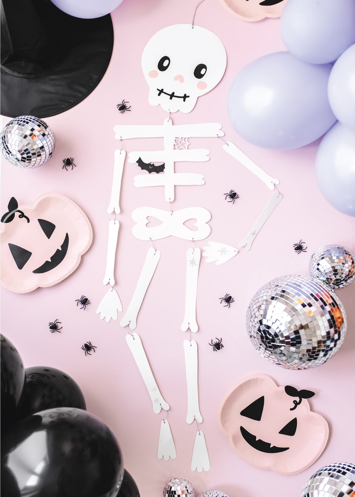 Pink Halloween Pumpkin Plates 6ct | The Party Darling