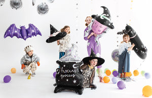 Purple Halloween Bat Balloon 47in | The Party Darling