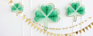 St. Patrick's Day Shamrock Paper Fans