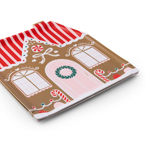 Sweet Gingerbread House Dinner Plates 8ct Stacked
