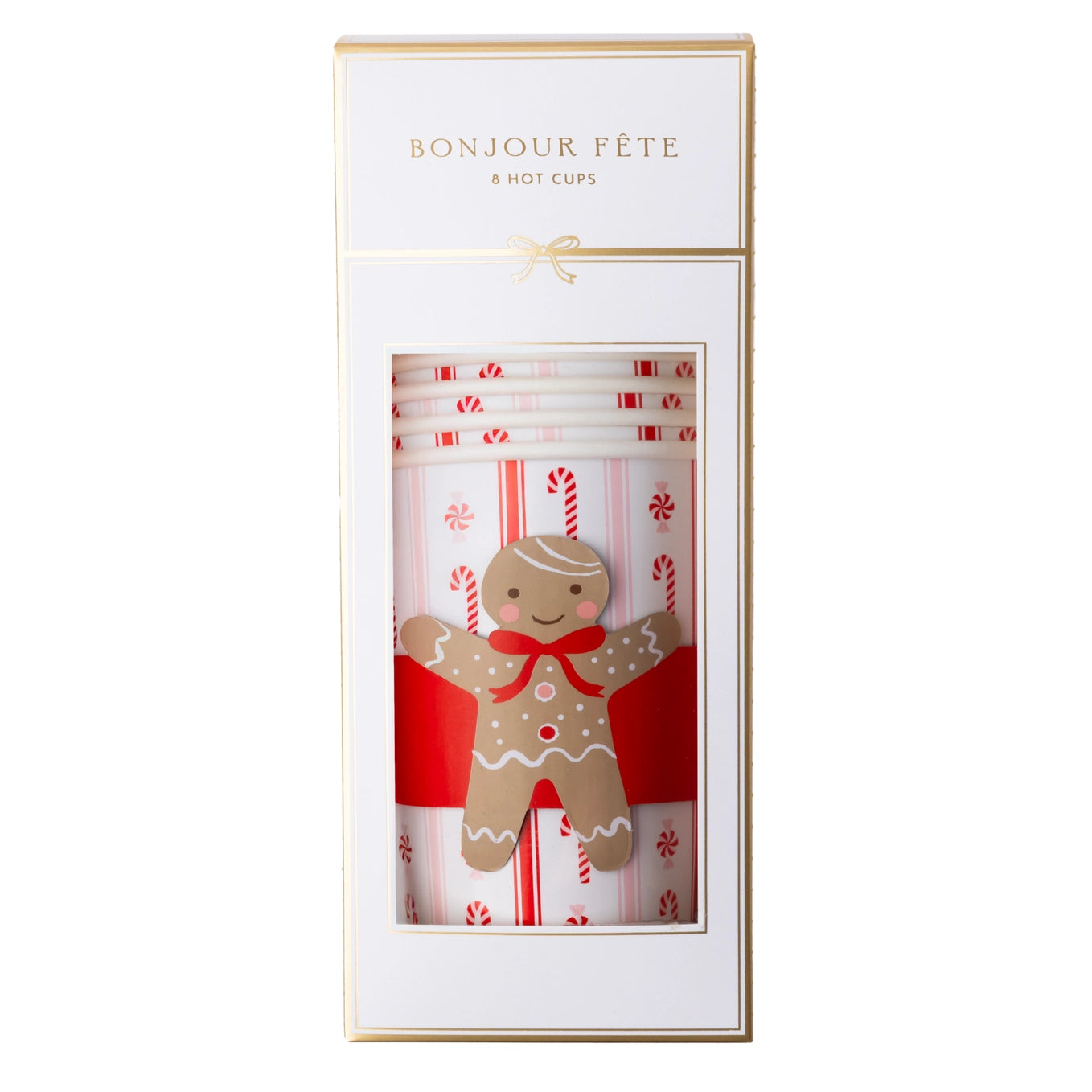 Sweet Gingerbread Coffee Cups & Lids 8ct Packaged