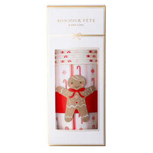 Sweet Gingerbread Coffee Cups & Lids 8ct Packaged