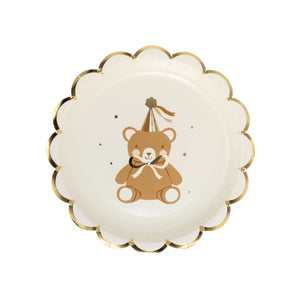 Teddy Bear Baby Dessert Plates 8ct