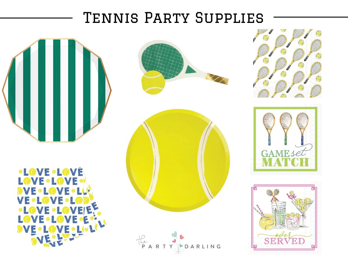 Tennis Dessert Napkins 20ct | The Party Darling