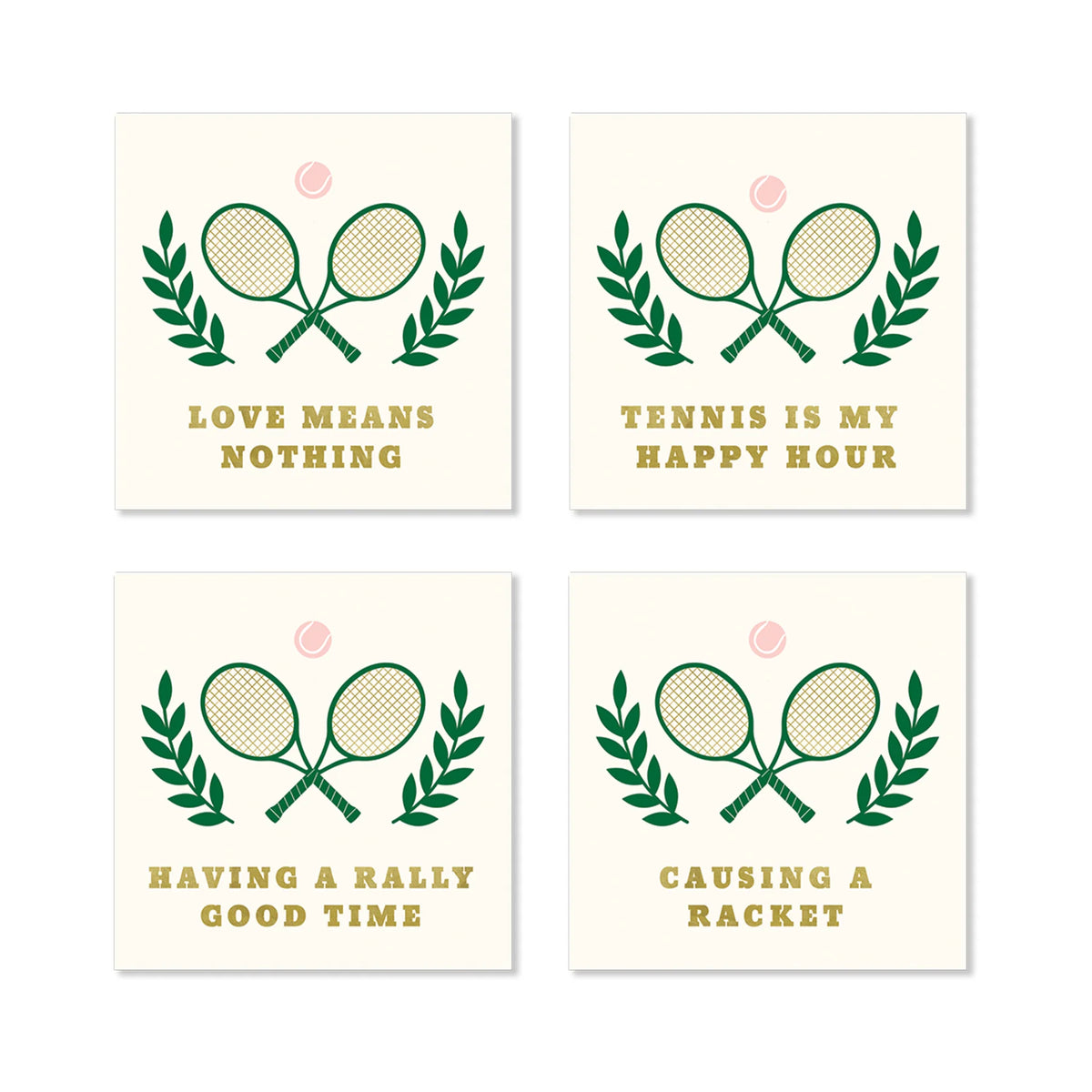Tennis Sayings Dessert Napkin Set 16ct | The Party Darling