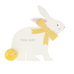 This Way Easter Bunny Sign
