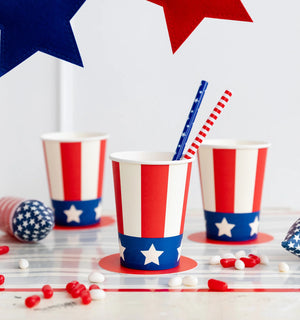 Uncle Sam Hat 4th of July Cups 8ct | The Party Darling