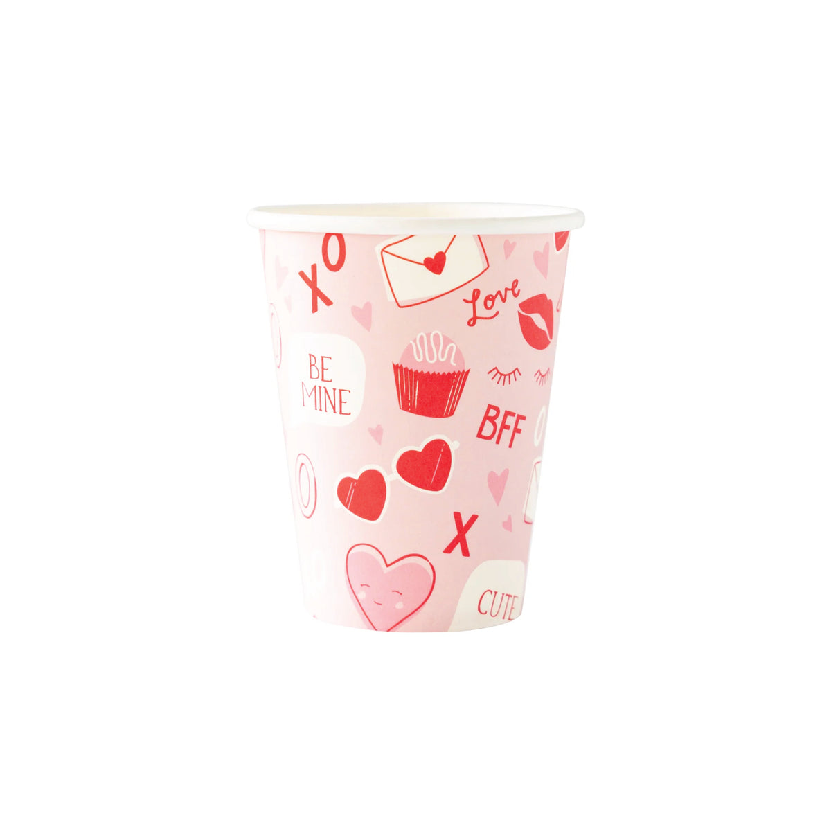 Valentine's Day Paper Cups 8ct | The Party Darling