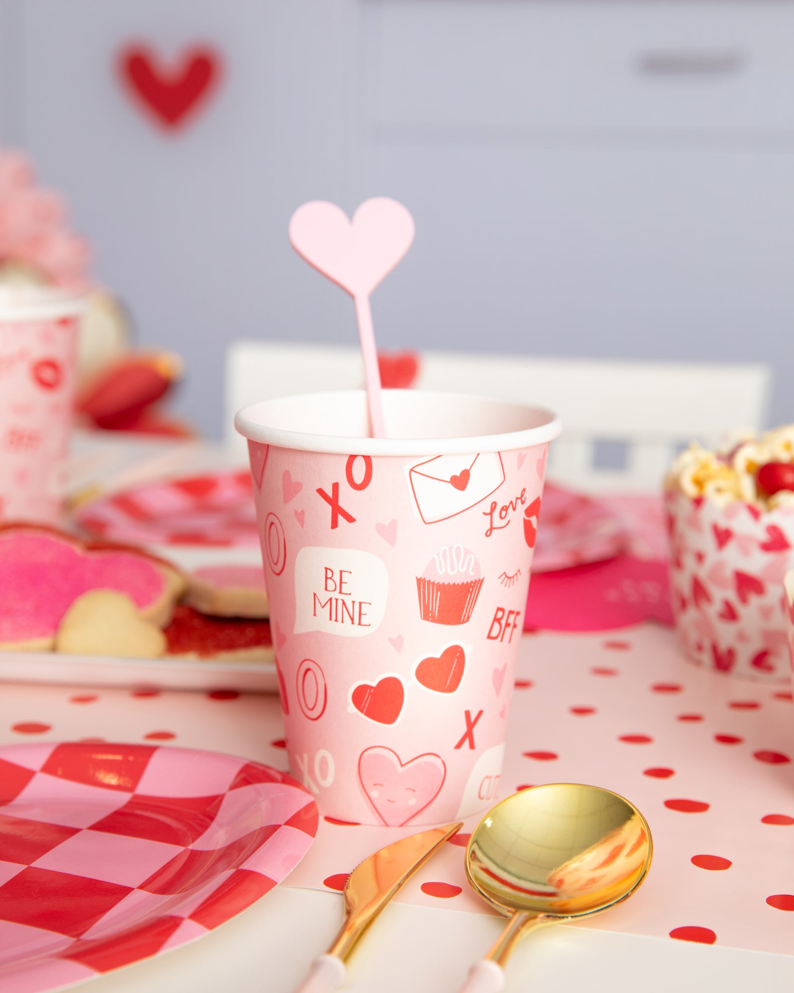 Valentine's Day Paper Cups 8ct | The Party Darling