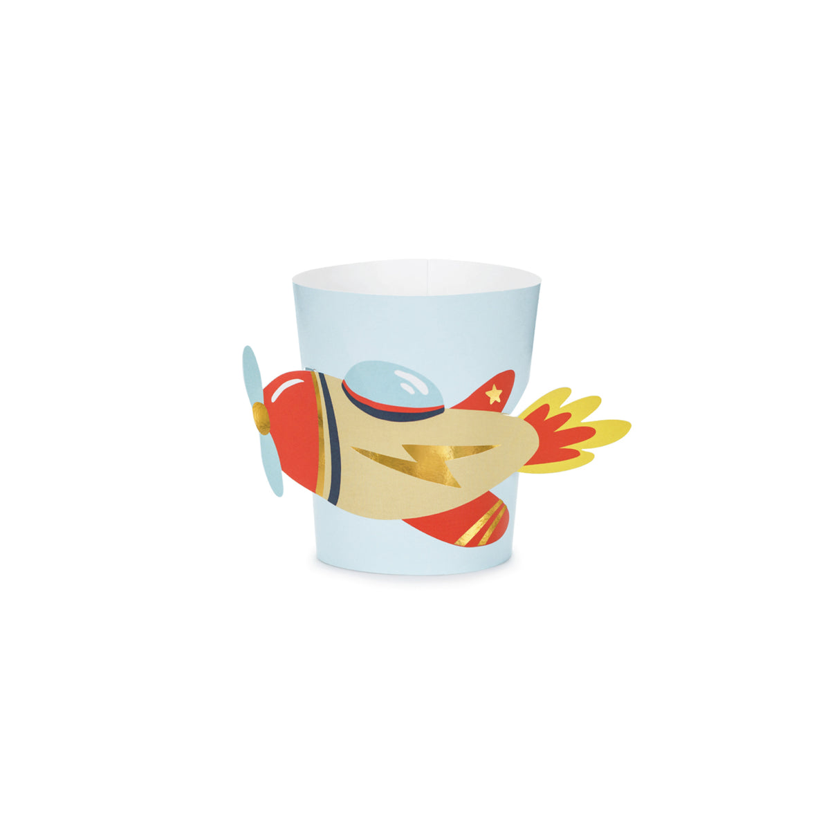 Vintage Airplane Paper Cup Sleeves 6ct | The Party Darling