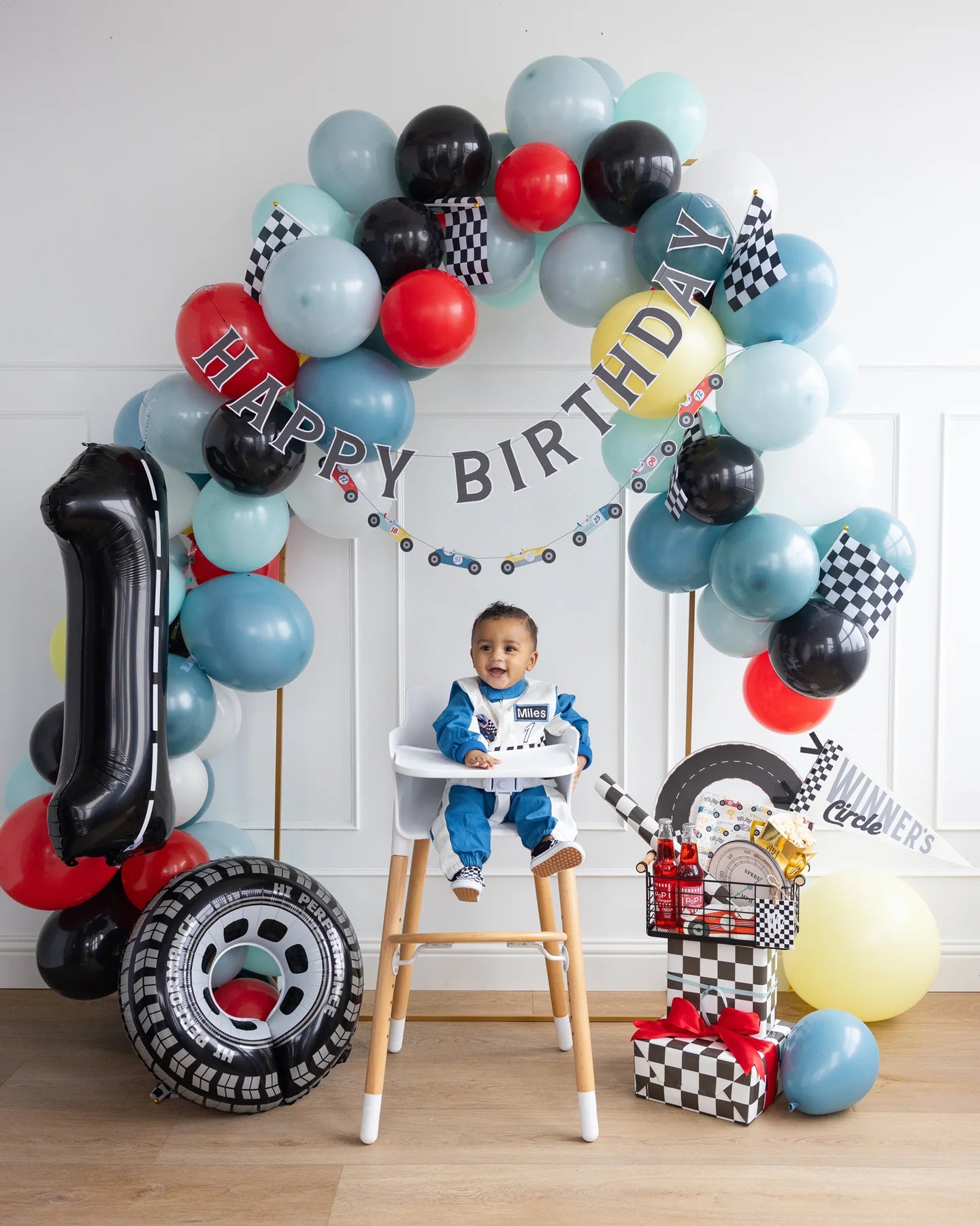 Vintage Race Car First Birthday Party for Boy