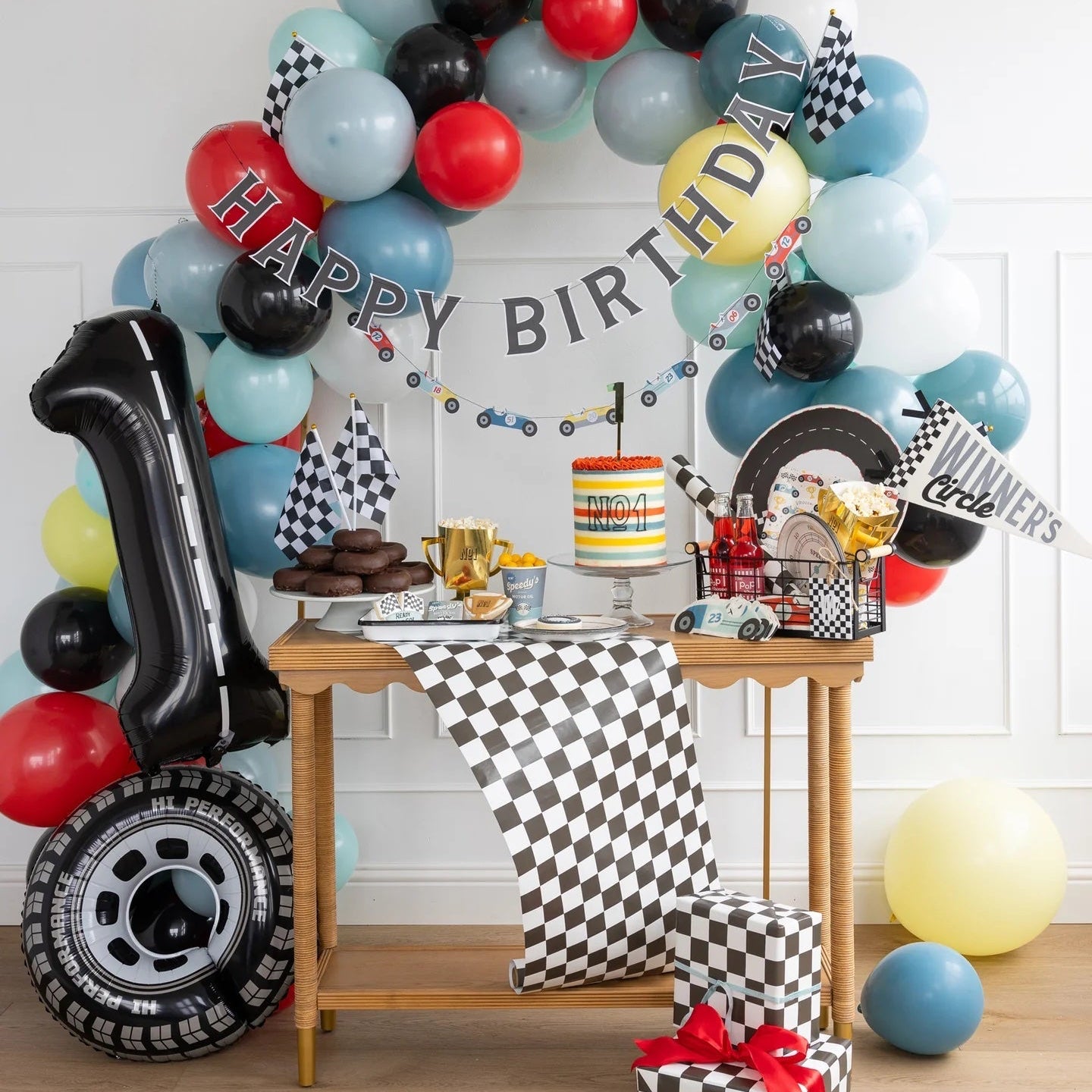 Vintage Race Car Party Decorations by My Mind's Eye