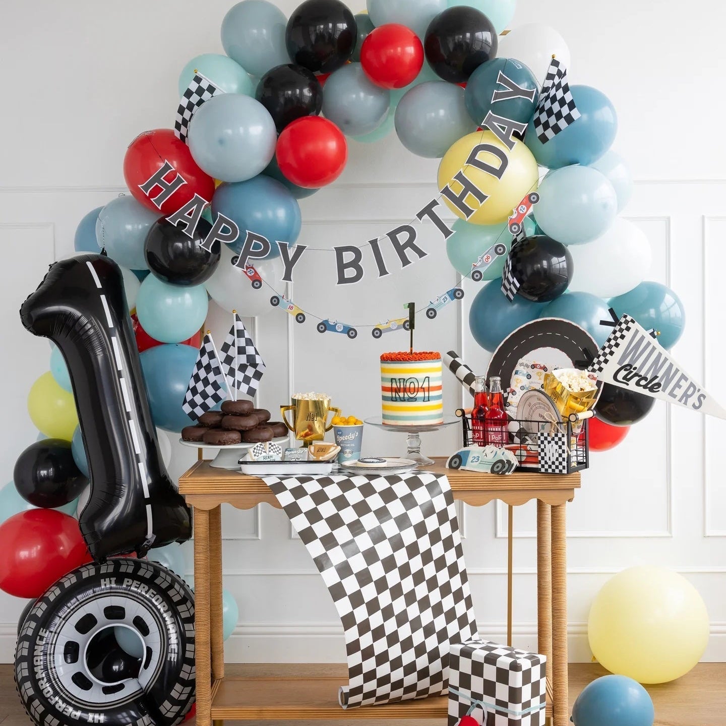 Vintage Race Car Party Decorations by My Mind's Eye