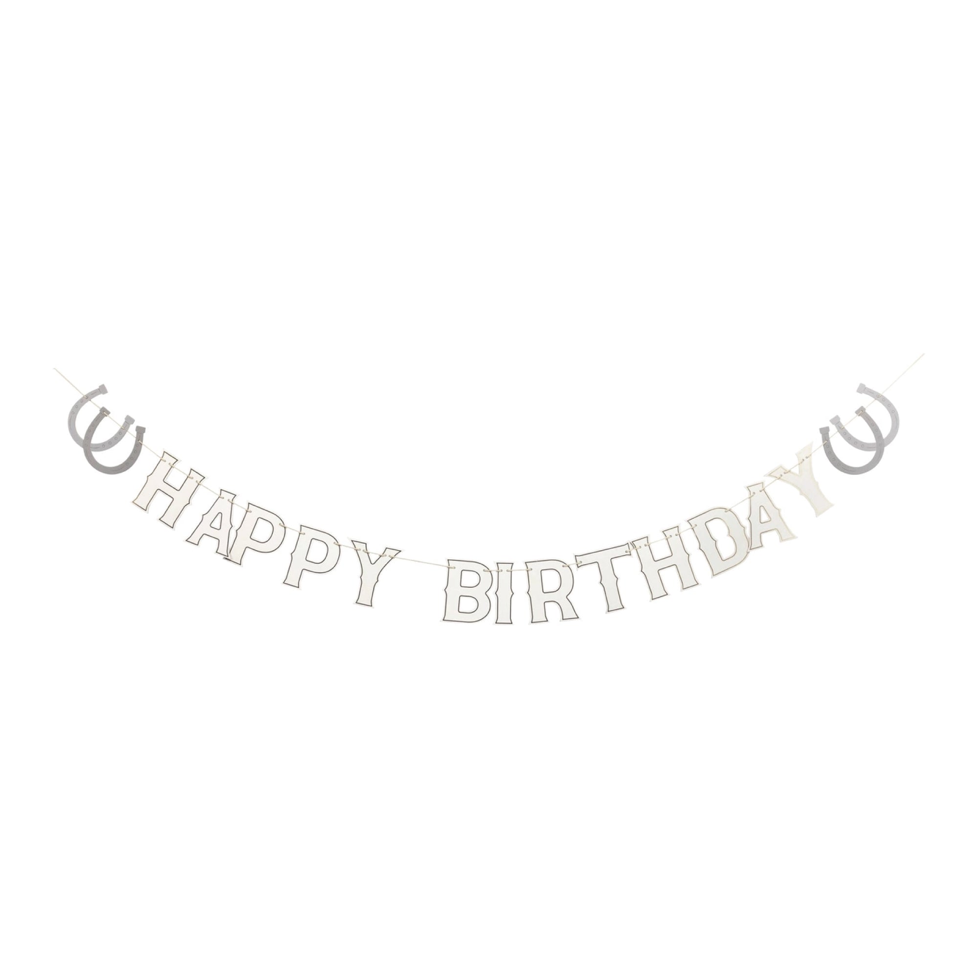 Western Happy Birthday Banner 5.5ft | The Party Darling