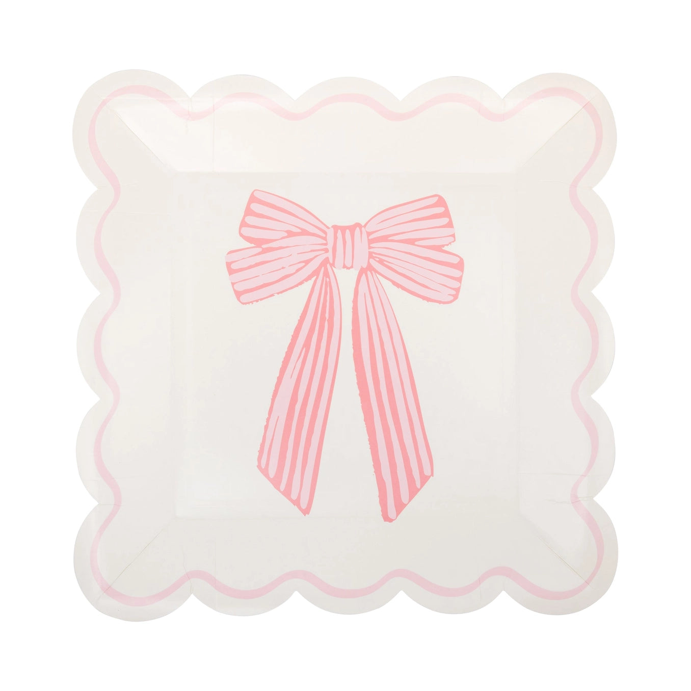 Feminine scalloped lunch plates