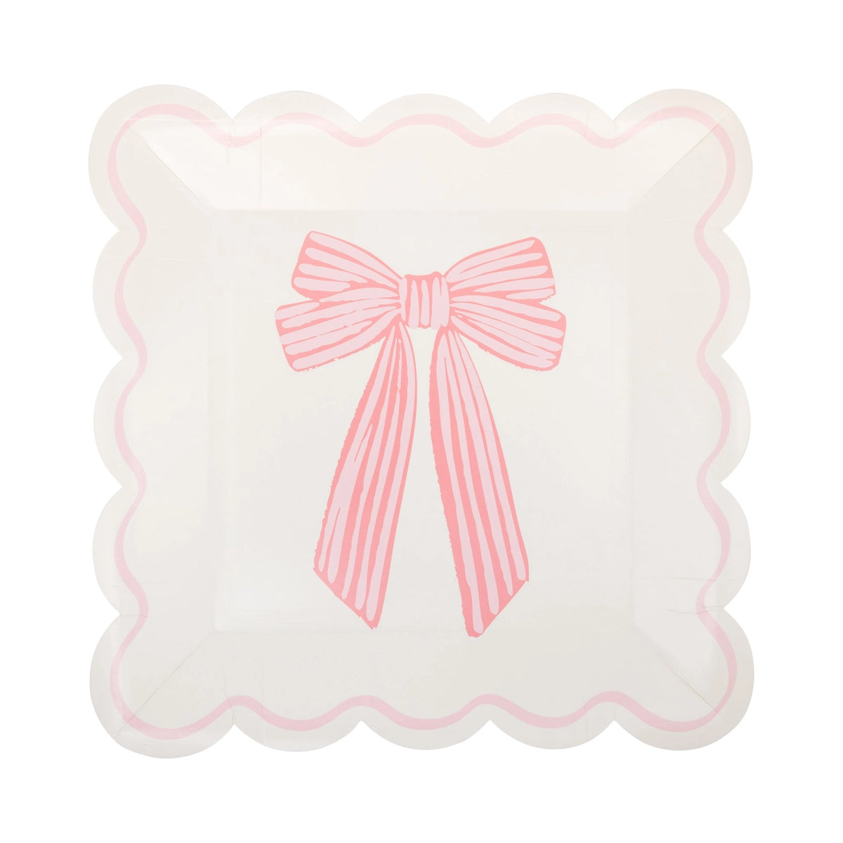 Feminine scalloped lunch plates