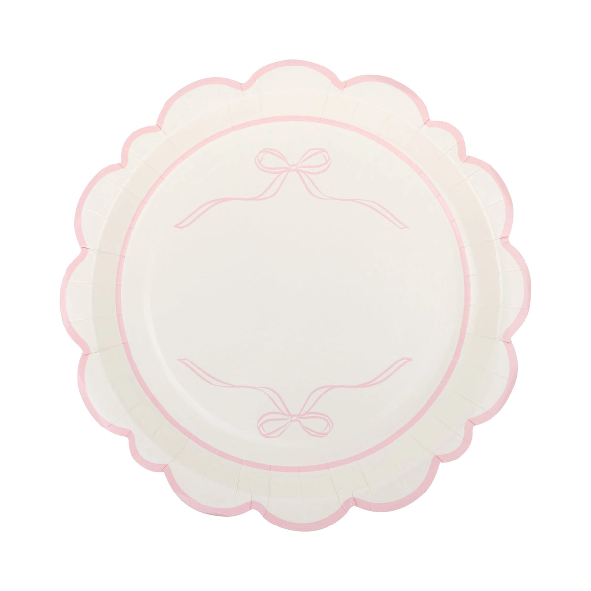 Feminine pink lunch plates set