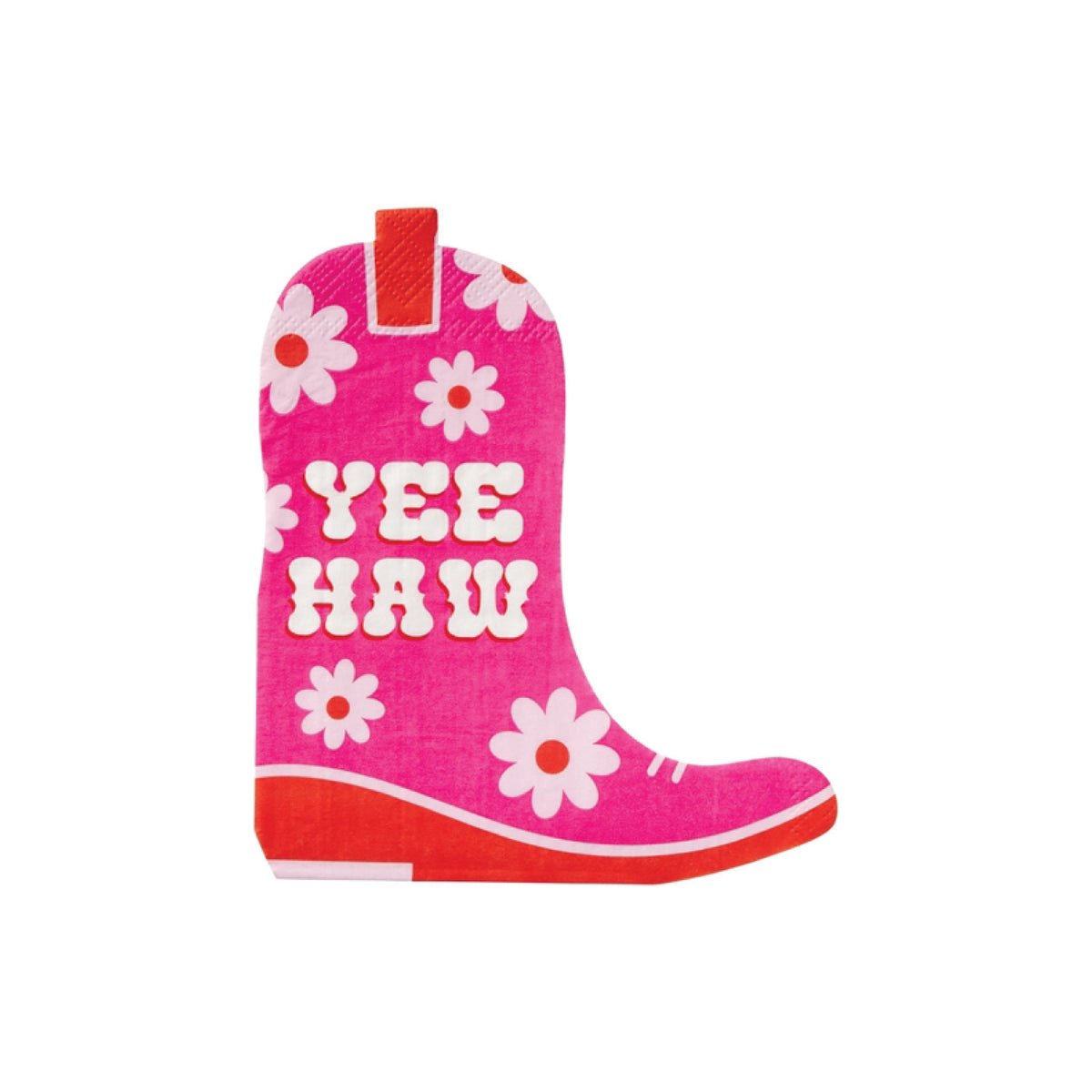 Yeehaw Cowgirl Boot Dessert Napkins 20ct | The Party Darling