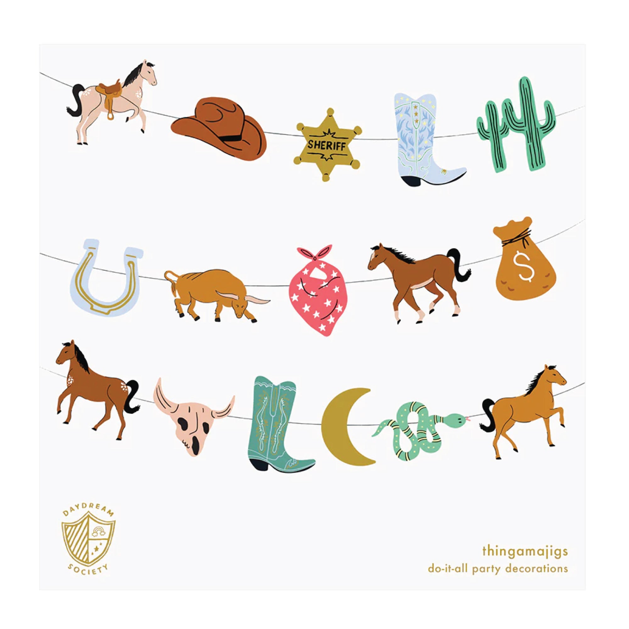 DIY Yeehaw Western Party Garland 20ft | The Party Darling