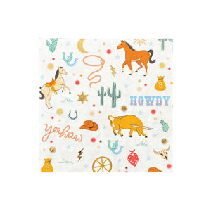 Yeehaw Western Lunch Napkins 16ct | The Party Darling