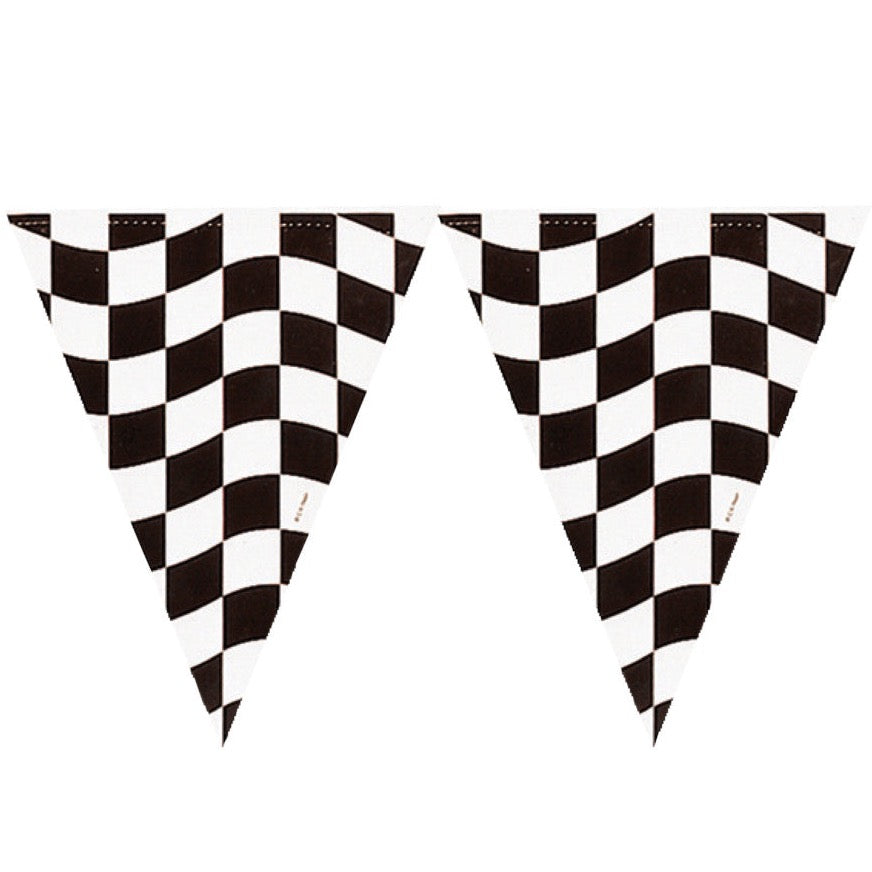 Race Flag Pennant Banner 12ft | The Party Darling