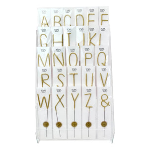 Big Golden Sparkler Letters, A-Z, & | The Party Darling