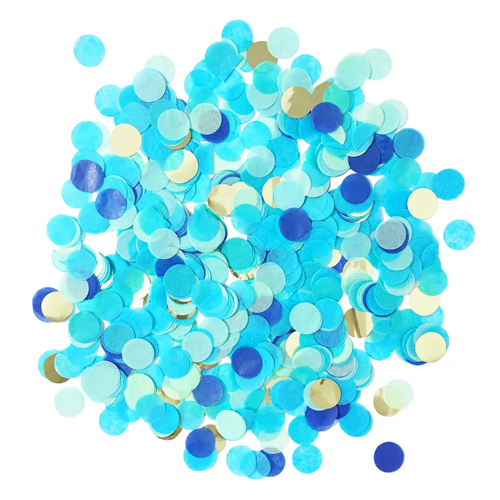 Blue & Gold Confetti Pack .5oz | The Party Darling