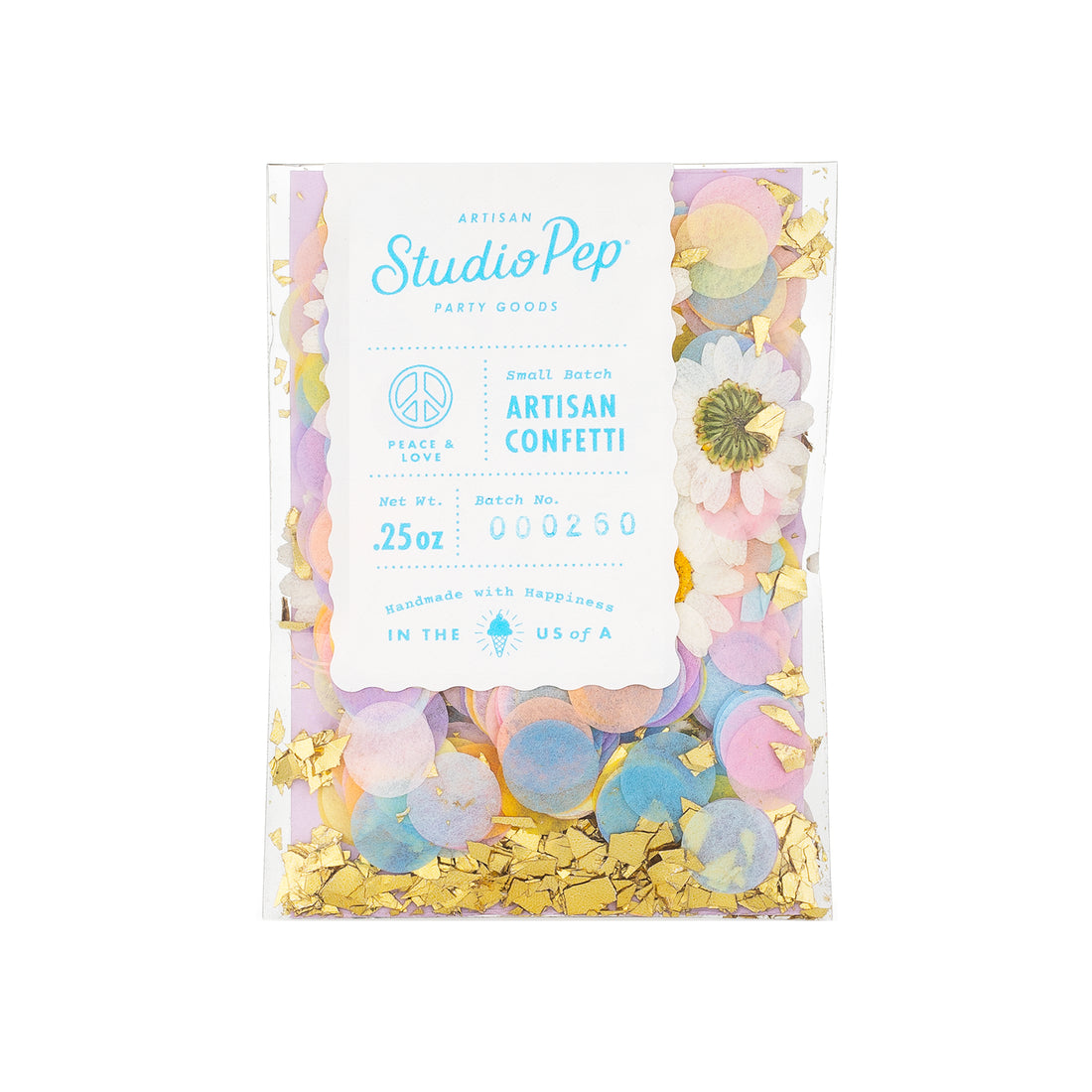 Peace & Love Mini Confetti Pack | The Party Darling