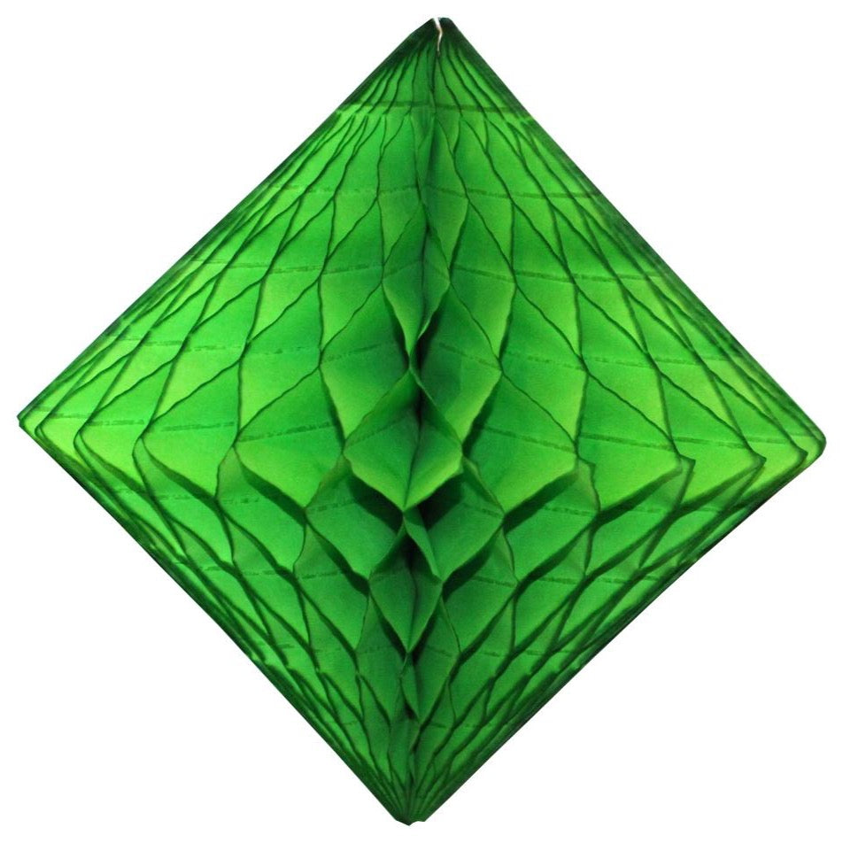 Lime Green Honeycomb Diamond 12"