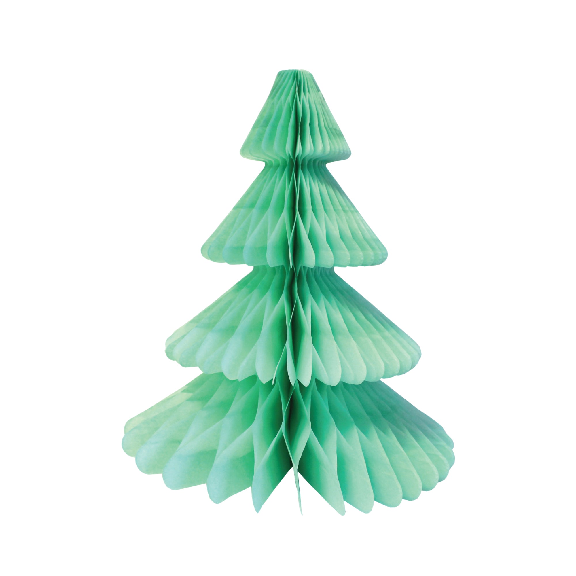 Mint Green Christmas Tree Honeycomb Paper Centerpiece 12in | The Party Darling