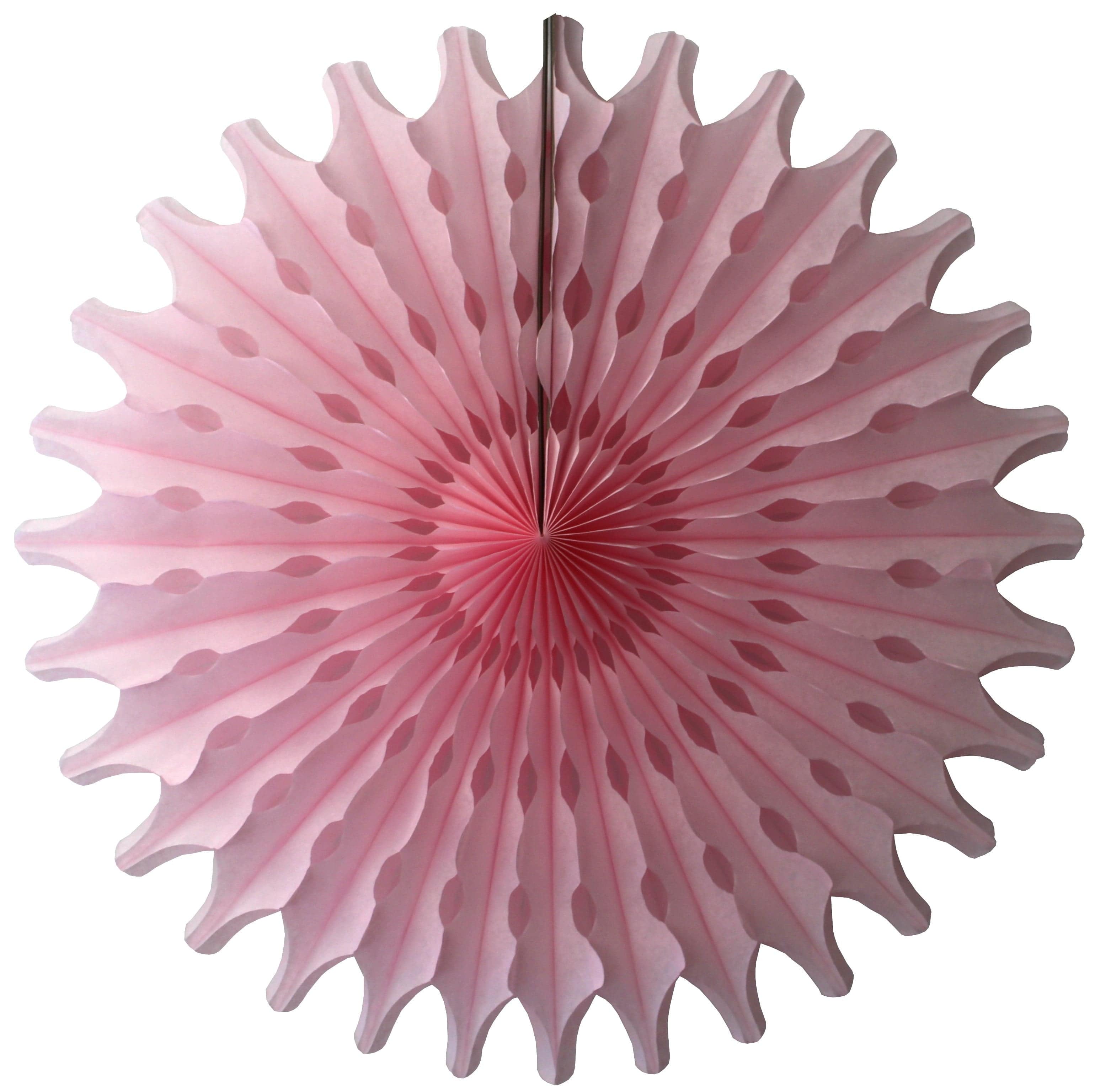 Light Pink Tissue Paper Fan 18in | The Party Darling