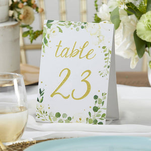Botanical Garden Wedding Table Numbers (1-25) - The Party Darling