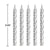Silver Spiral Birthday Candles 24ct | The Party Darling