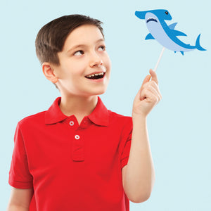 Shark Party Photo Booth Props 10ct | The Party Darling