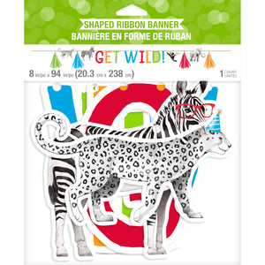 Get Wild Safari Tassel Banner 8ft - The Party Darling