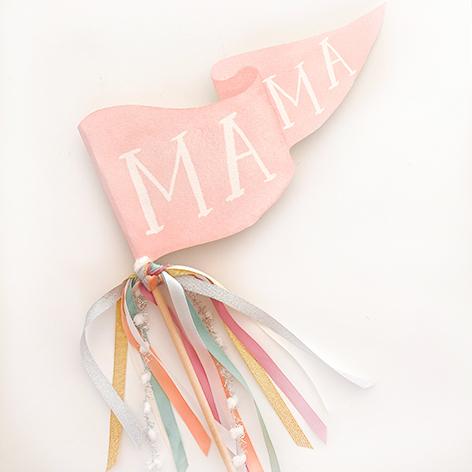 Mama Pennant Flag | The Party Darling