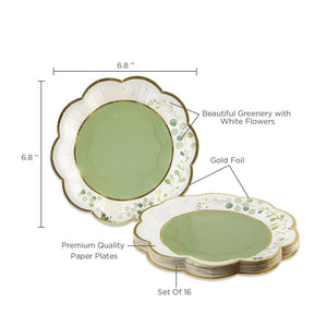 Botanical Garden Dessert Plates 16ct | The Party Darling