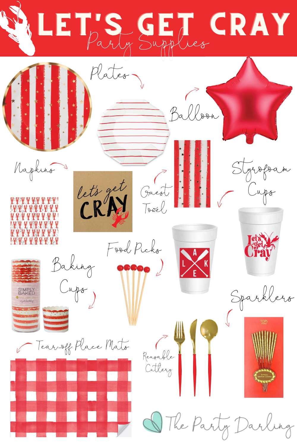 let's get cray, crawfish boil, lake days, summer party